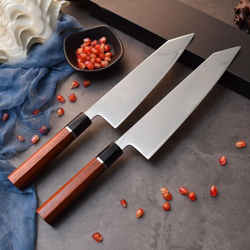 Japana Nakiri Chef Tranĉilo Hap40 Alta Rapida Ŝtalo Sanmai Ligna Tenilo Donaca Skatolo Kristnasko Novjara Donaco