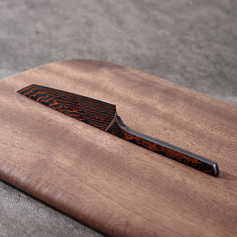 Carbon steel roasted blue Malaysian one-piece steel pointed multi-purpose knife