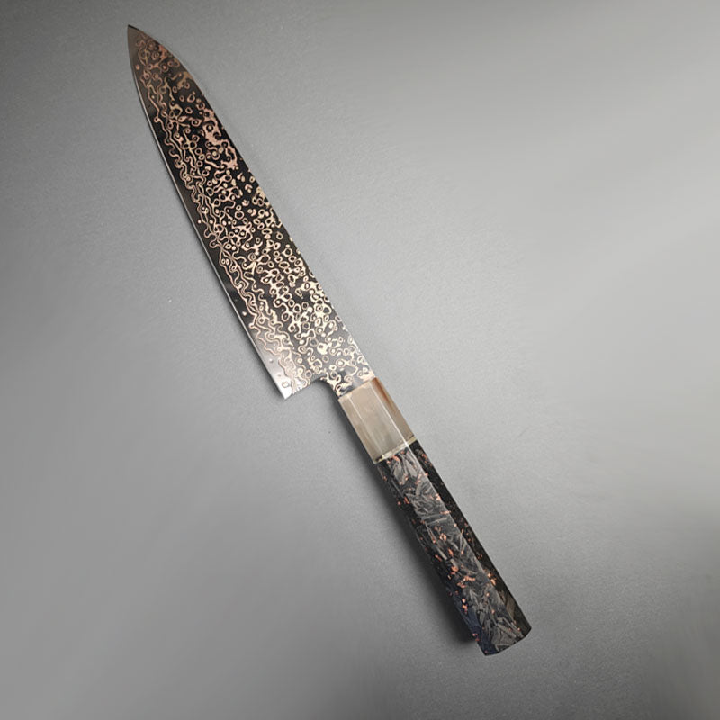 Yuanren Copper Damascus 8.5'' Chef Knife 67 Layers