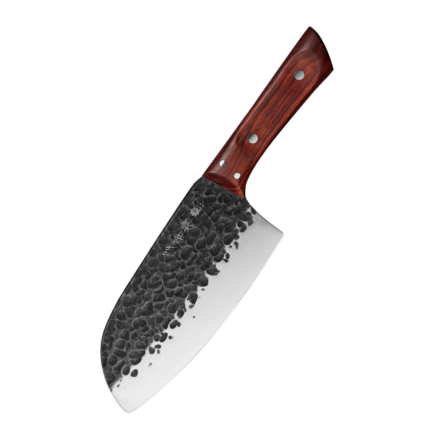 Japanese Forged Cleaver Slicer Special Powder Steel Sanmai Technique Rosewood Handle Deba Nakiri Boneless Fish Meat 2mm Thinkness