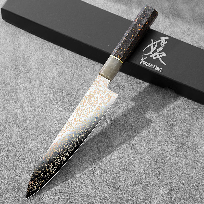 Yuanren Copper Damascus 8.5'' Chef Knife 67 Layers