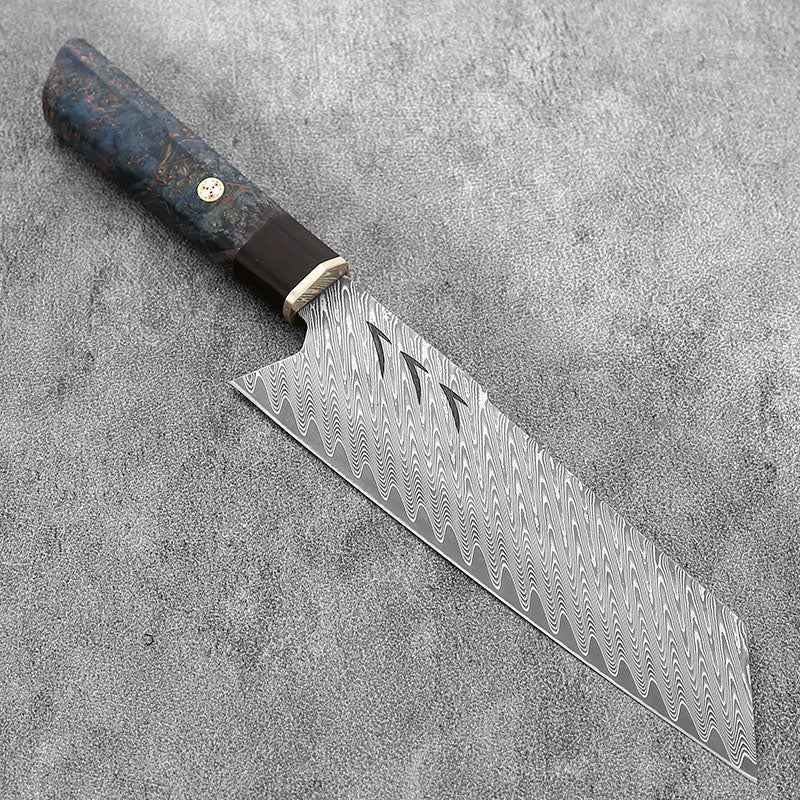 VG10 Core Damascus Steel with 67 layers Maple Woden Handle Bunka Kirisuke Nakiri K-tip