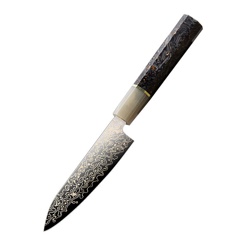 Yuanren Copper Damascus 5'' Paring Knife 67 Layers