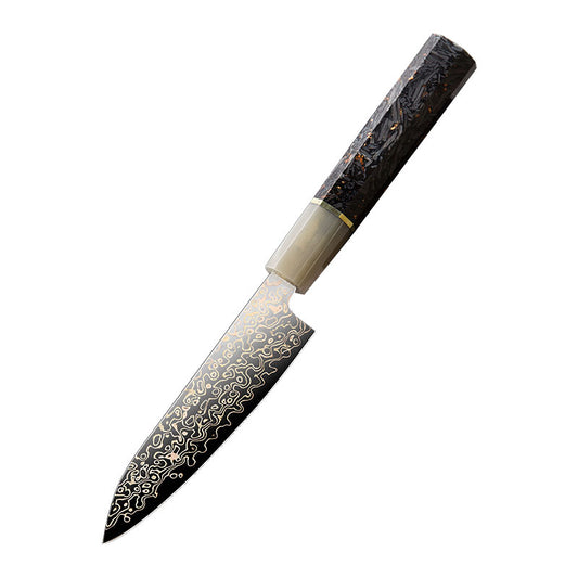 Yuanren Copper Damascus 5'' Paring Knife 67 Layers