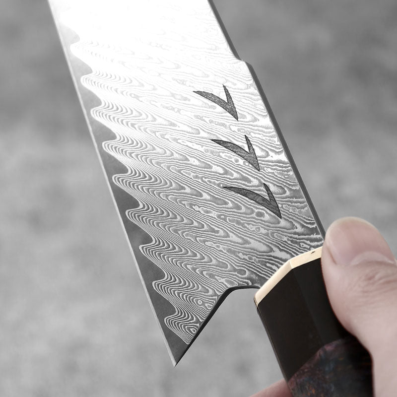 VG10 Core Damascus Steel with 67 layers Maple Woden Handle Bunka Kirisuke Nakiri K-tip