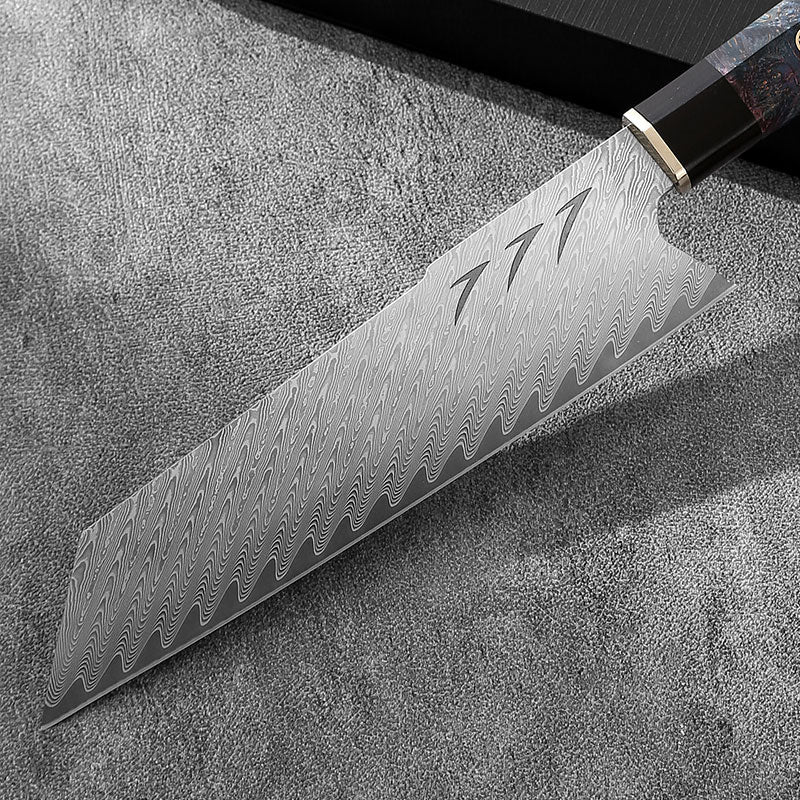 VG10 Core Damascus Steel with 67 layers Maple Woden Handle Bunka Kirisuke Nakiri K-tip